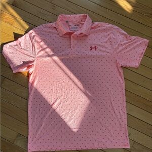 Under Armour Men's Light Pink Polo Shirt